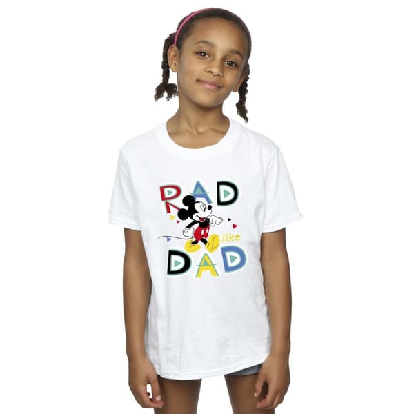 Disney Girls Mickey Mouse Rad Dad Cotton T-Shirt