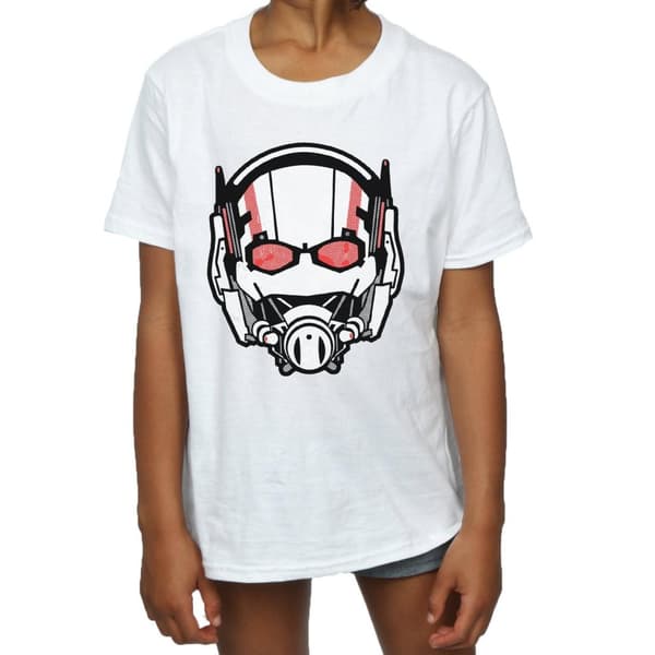 Marvel Girls Ant-Man Helmet Distressed Cotton T-Shirt