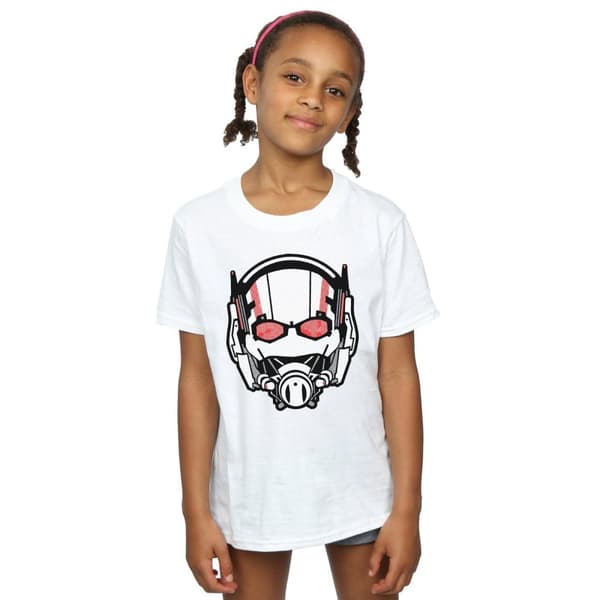 Marvel Girls Ant-Man Helmet Distressed Cotton T-Shirt