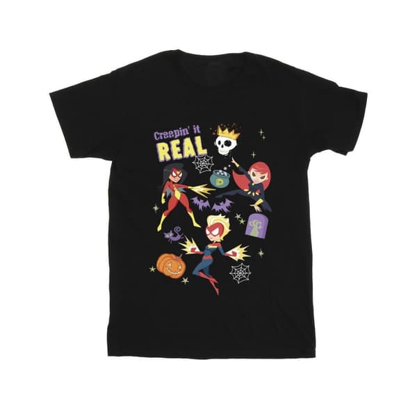 Marvel Creepin It Real T-shirt i bomull för flickor