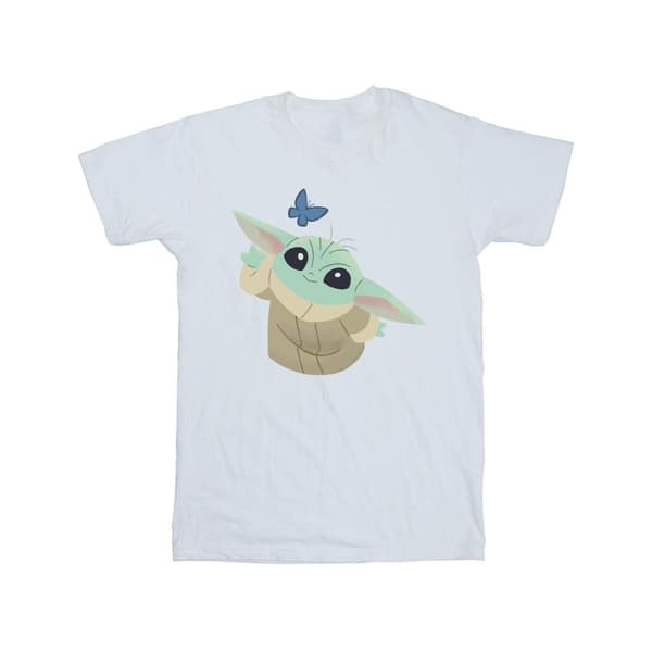 Star Wars Girls The Mandalorian Butterfly Catching Cotton T-Shirt