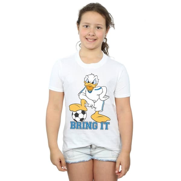 Disney Girls Donald Duck Bring It Cotton T-Shirt