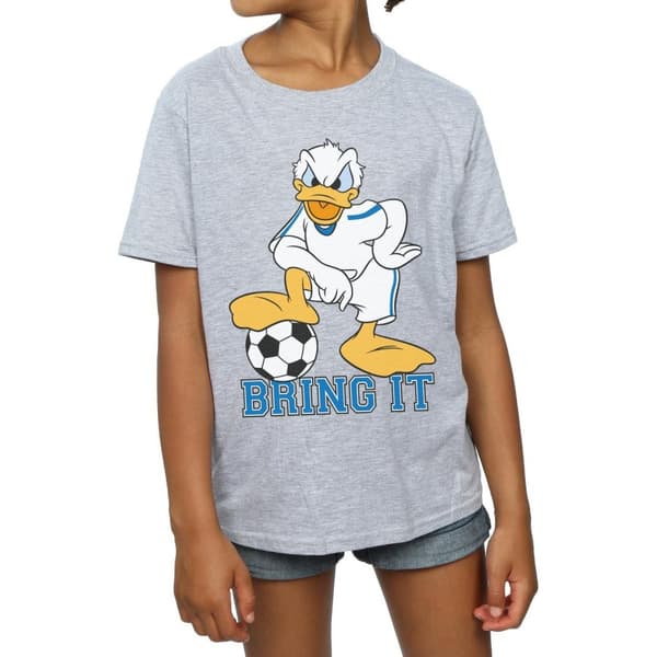 Disney Girls Donald Duck Bring It Cotton T-Shirt
