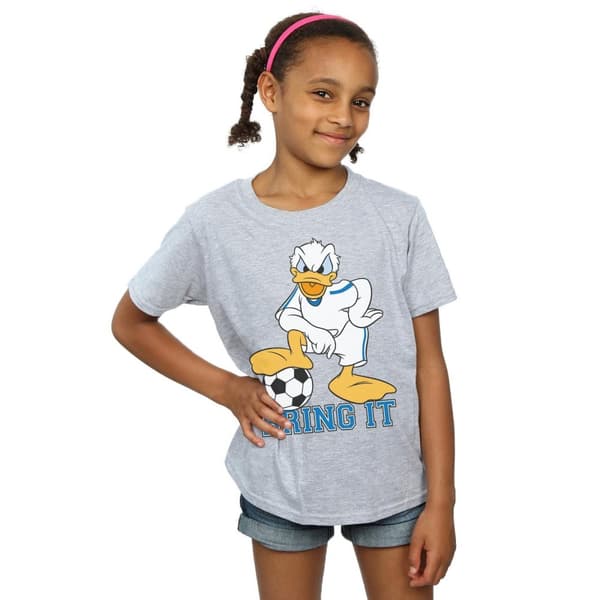 Disney Girls Donald Duck Bring It Cotton T-Shirt