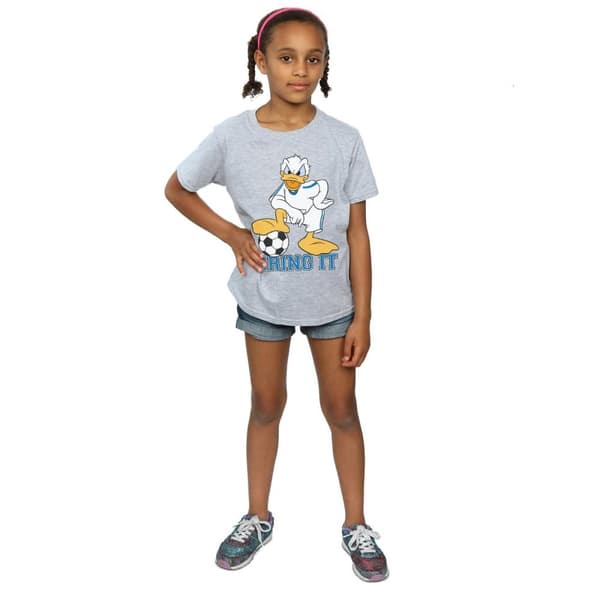 Disney Girls Donald Duck Bring It Cotton T-Shirt