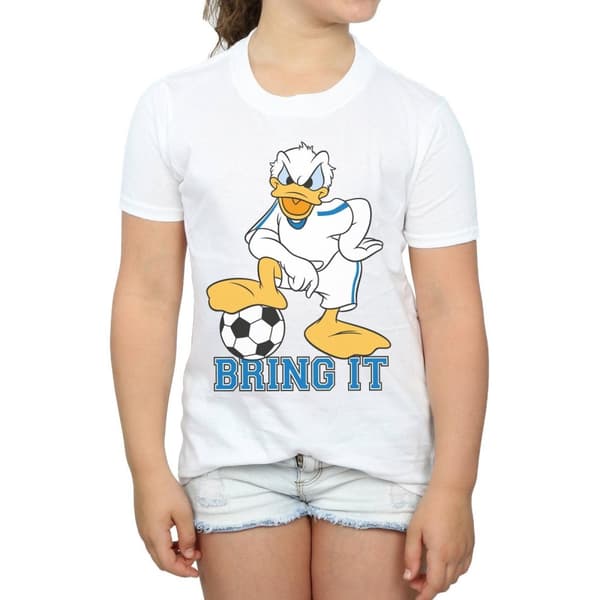 Disney Girls Donald Duck Bring It Cotton T-Shirt