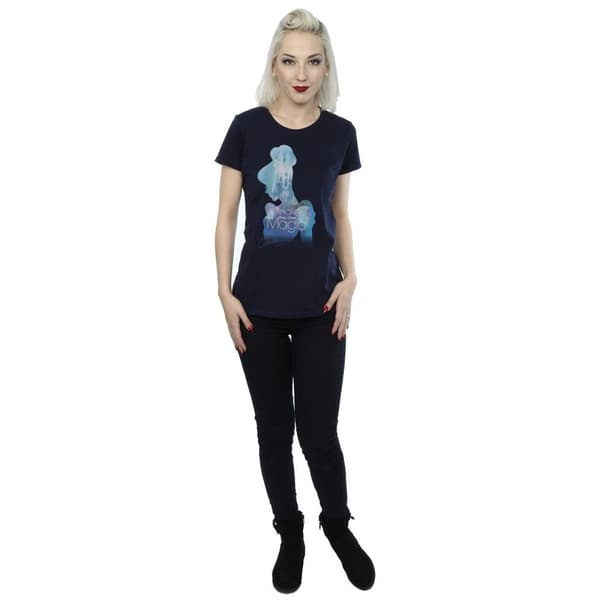 Disney Princess Womens/Ladies Cinderella Filled Silhouette Cotton T-Shirt