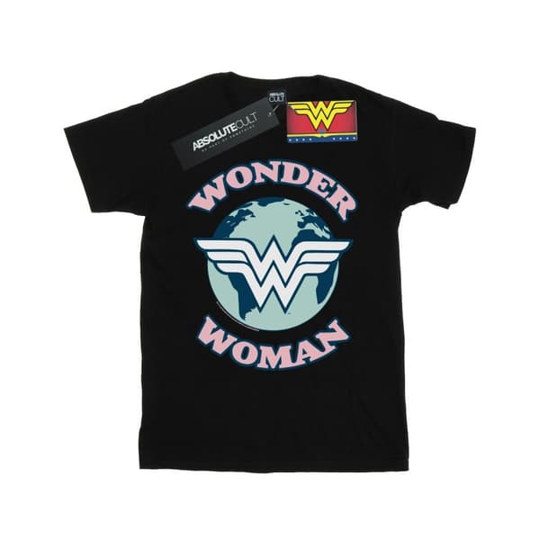 DC Comics Girls Wonder Woman Planet Symbol Cotton T-Shirt
