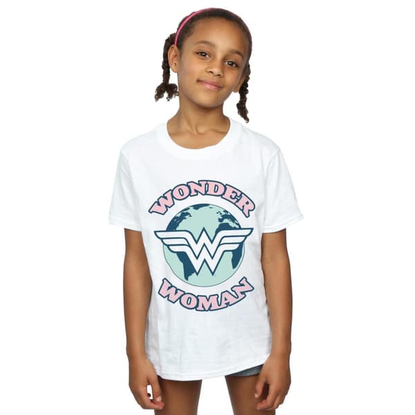 DC Comics Girls Wonder Woman Planet Symbol Cotton T-Shirt