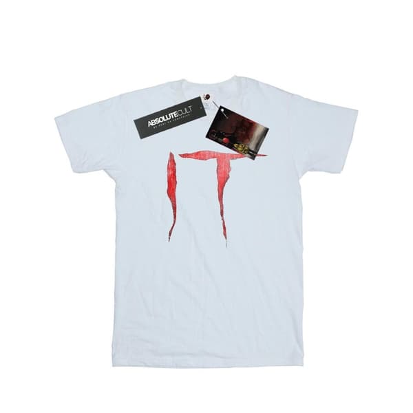 It Womens/Ladies Distressed Logo Cotton Boyfriend T-Shirt