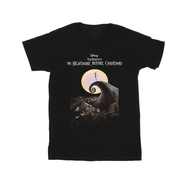 The Nightmare Before Christmas Boys Moon Poster T-Shirt
