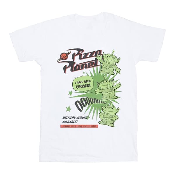 Disney T-shirt i bomull för flickor Toy Story 4 Pizza Planet Little Green Men