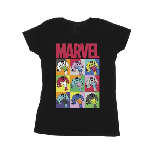Marvel Womens/Ladies Hulk Pop Art Cotton T-Shirt