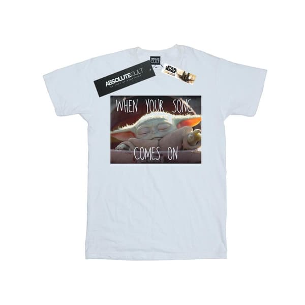 Star Wars Mens The Mandalorian The Child Song Meme T-shirt