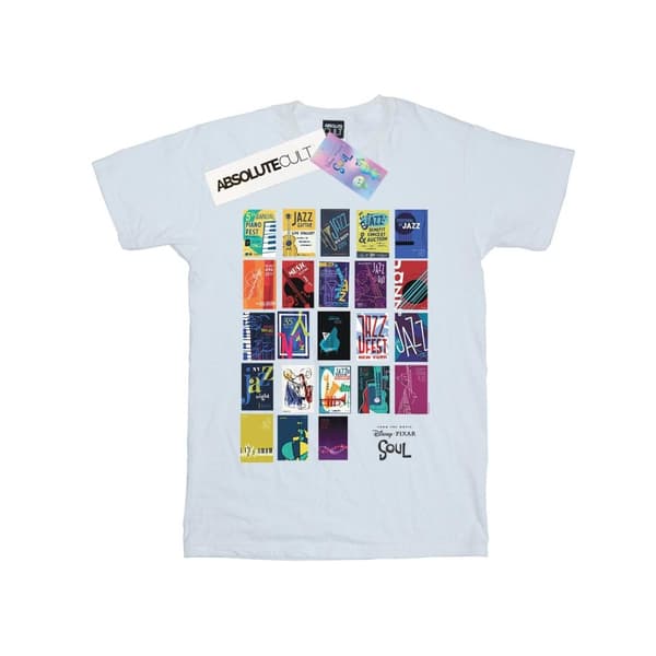 Disney T-shirt i bomull med soul- och jazzaffisch för flickor