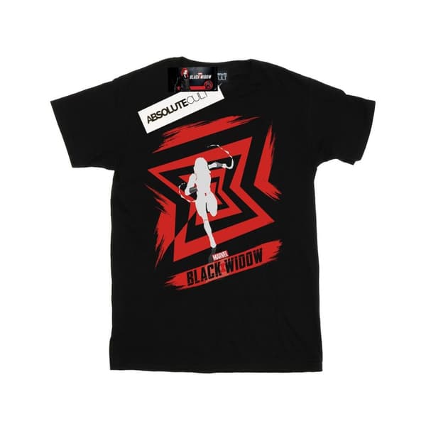 Marvel Girls Black Widow Movie Icon Run Cotton T-Shirt