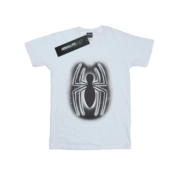 Marvel Womens/Ladies Spider-Man Graffiti Logo Cotton Boyfriend T-Shirt