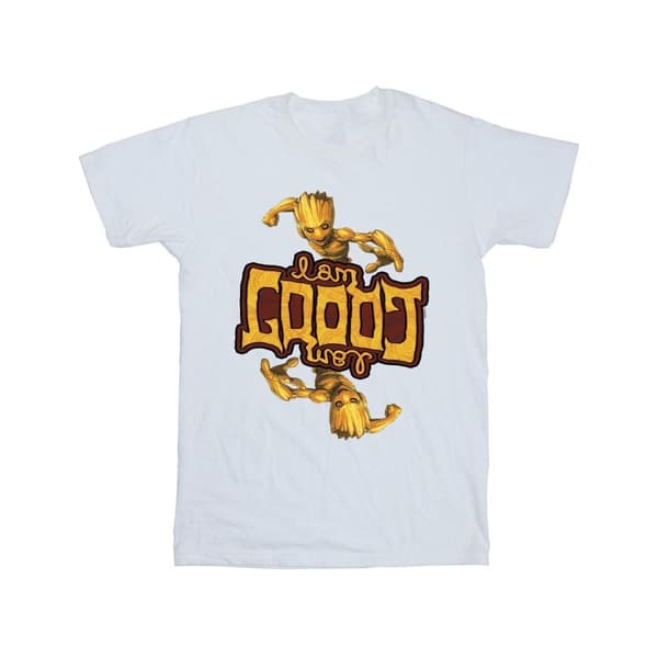 Marvel Mens Guardians Of The Galaxy Groot Inverted Grain T-Shirt