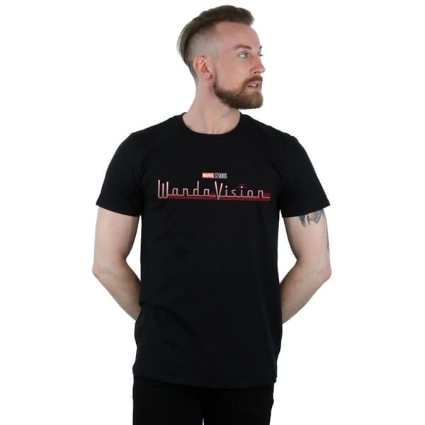 Marvel Mens WandaVision Logo T-Shirt