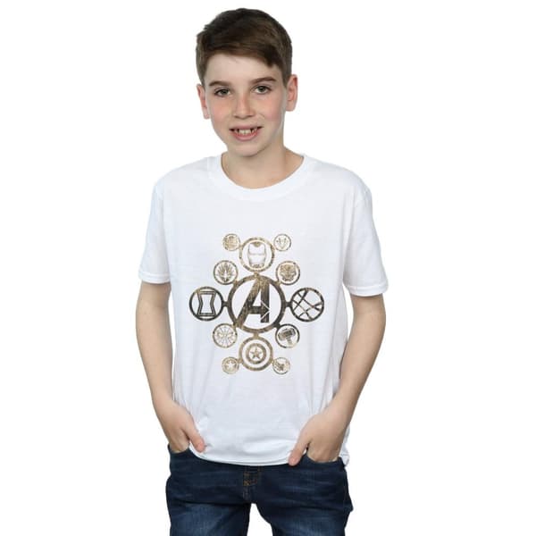 Marvel T-shirt med ikoner från Avengers Infinity War för pojkar