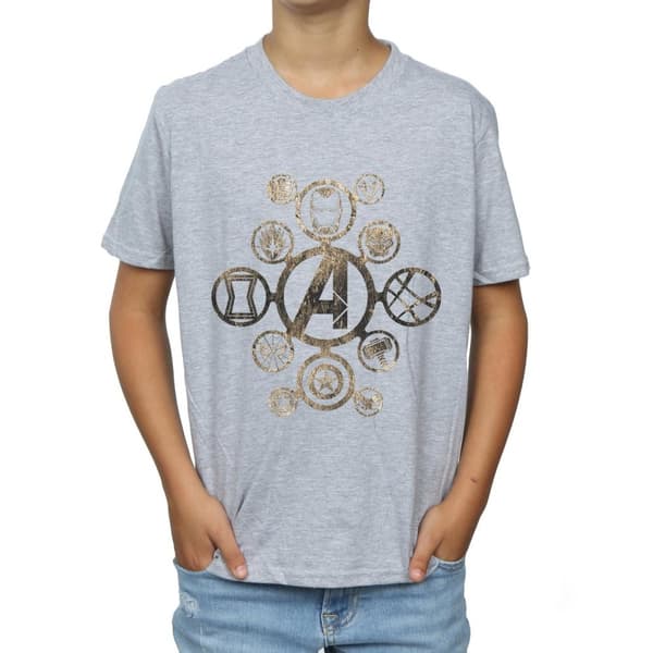 Marvel T-shirt med ikoner från Avengers Infinity War för pojkar