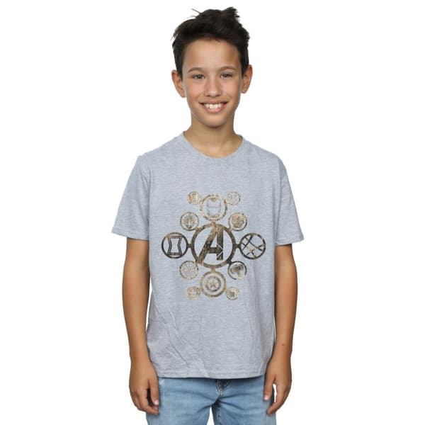 Marvel T-shirt med ikoner från Avengers Infinity War för pojkar