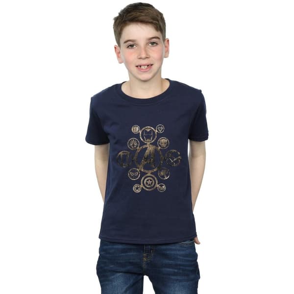 Marvel T-shirt med ikoner från Avengers Infinity War för pojkar
