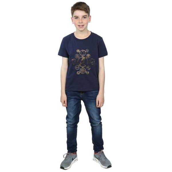 Marvel T-shirt med ikoner från Avengers Infinity War för pojkar