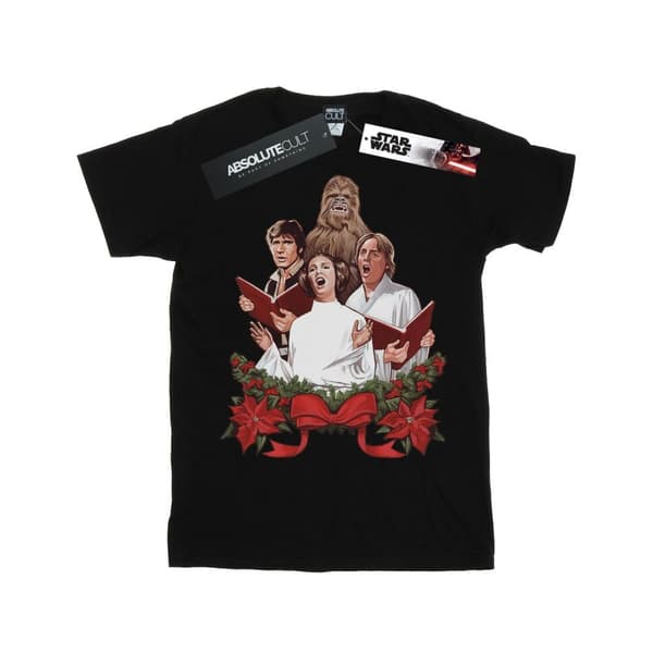 Star Wars Dam/dam Christmas Carols Boyfriend-T-shirt i bomull