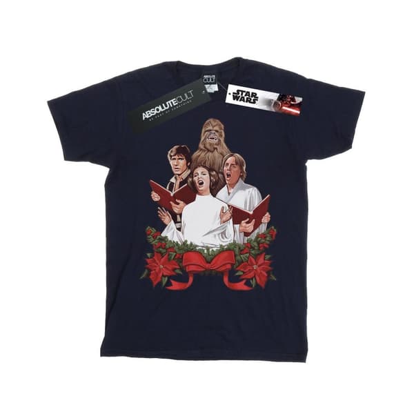 Star Wars Womens/Ladies Christmas Carols Cotton Boyfriend T-Shirt
