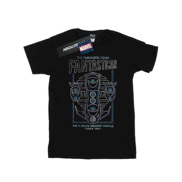 Marvel Girls Fantastic Four Fantasticar Neon Cotton T-Shirt
