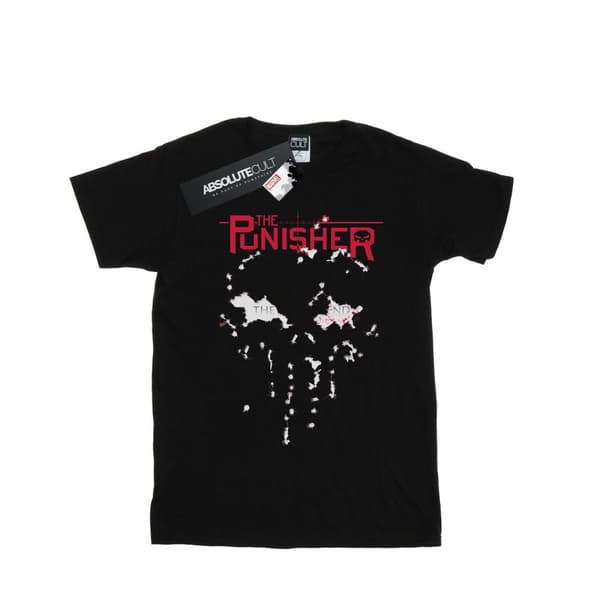 Marvel Punisher The End - bomulls-T-shirt för flickor Black 5-6 Years
