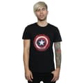 Miniatyrbillede 2 af 3: Marvel Mens Captain America Splatter Shield T-Shirt