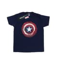 Miniatyrbillede 1 af 3: Marvel Mens Captain America Splatter Shield T-Shirt