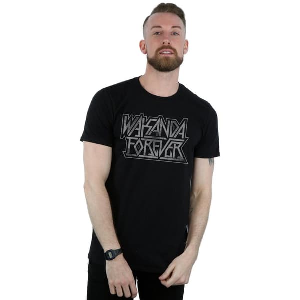 Marvel T-shirt med Wakanda Forever-logga för herrar