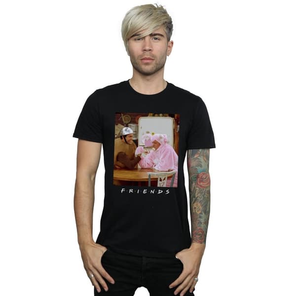 Friends Armkroks-T-shirt för herrar med Ross och Chandler