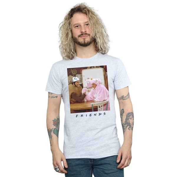 Friends Armkroks-T-shirt för herrar med Ross och Chandler