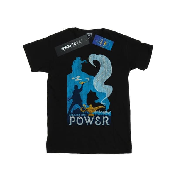 Disney Womens/Ladies Aladdin Movie Unleash The Power Cotton Boyfriend T-Shirt