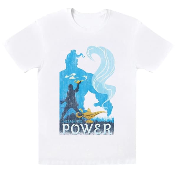 Disney Womens/Ladies Aladdin Movie Unleash The Power Cotton Boyfriend T-Shirt