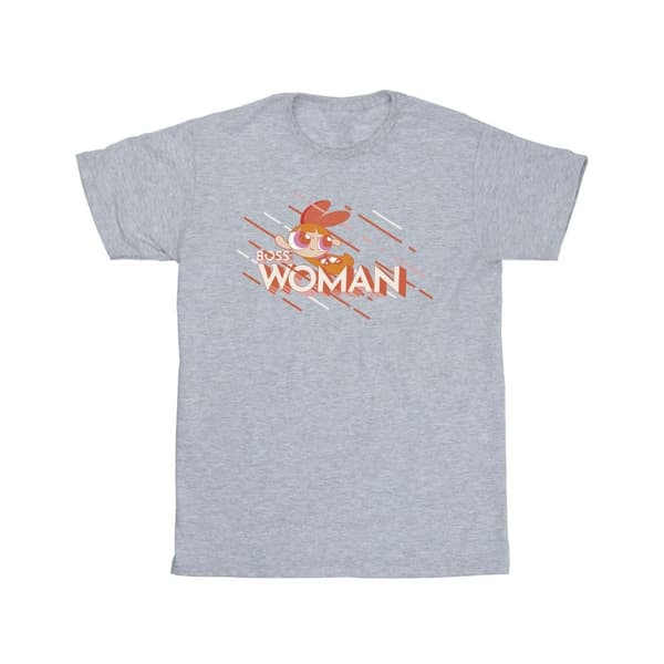 The Powerpuff Girls Girls Boss Woman Cotton T-Shirt