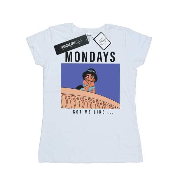 Disney Princess Dam/Jasmine Mondays Got Me Like - T-shirt i bomull