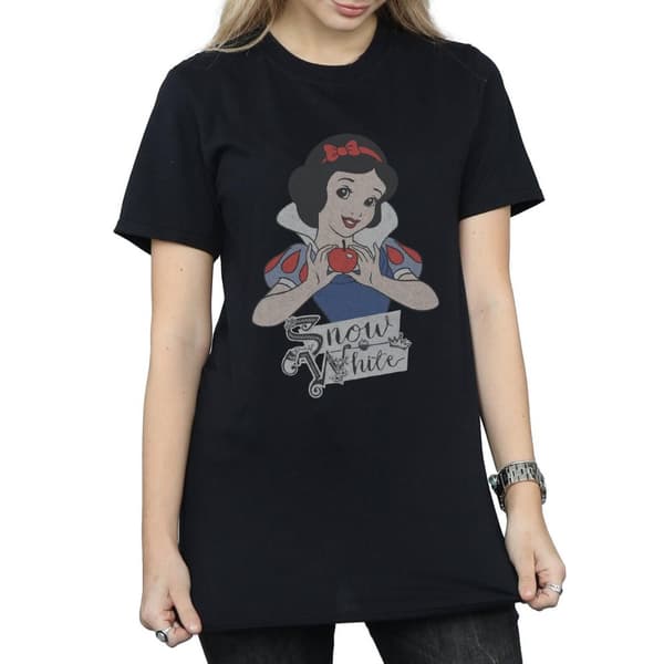 Disney Princess Womens/Ladies Snow White Apple Cotton Boyfriend T-Shirt