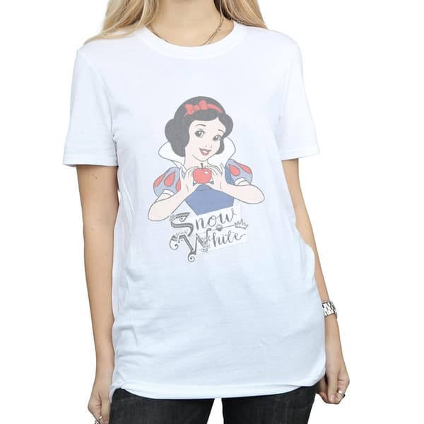 Disney Princess Womens/Ladies Snow White Apple Cotton Boyfriend T-Shirt