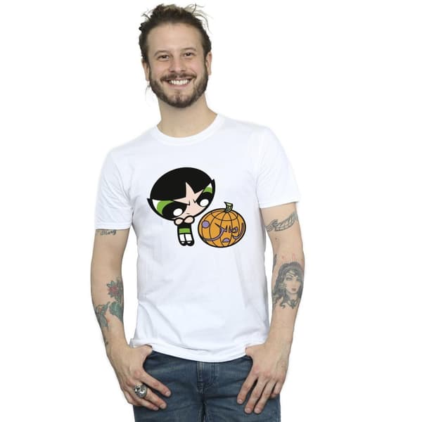 The Powerpuff Girls Mens Girls Buttercup Pumpkin T-Shirt