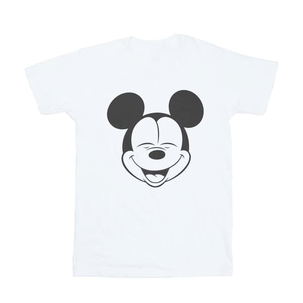 Disney Girls Mickey Mouse Closed Eyes Cotton T-Shirt