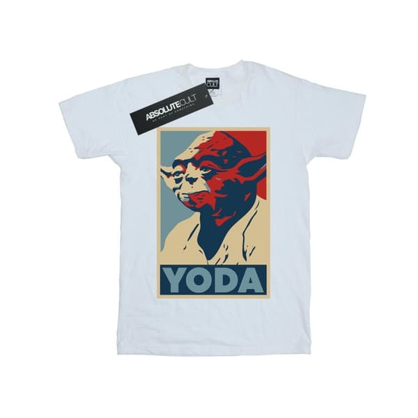 Star Wars Womens/Ladies Yoda Poster Cotton Boyfriend T-Shirt