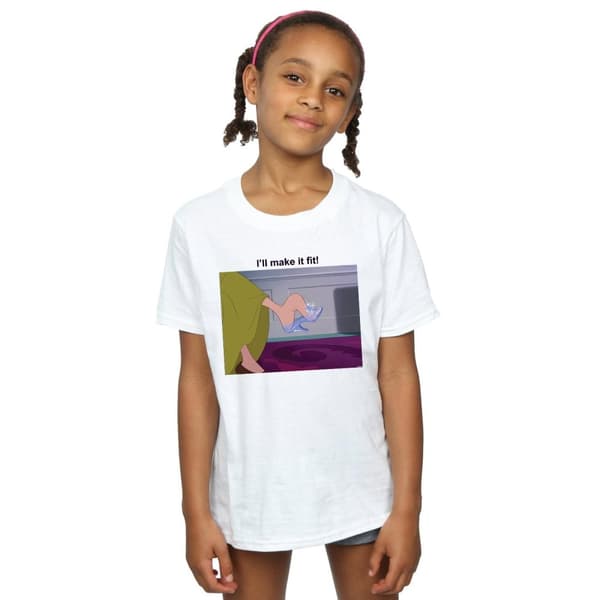 Disney Princess Girls I´ll Make It Fit Cotton T-Shirt