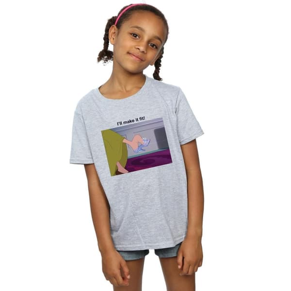 Disney Princess Girls I´ll Make It Fit Cotton T-Shirt