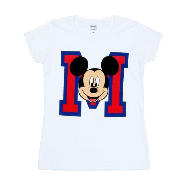 Disney Womens/Ladies Mickey Mouse M Face Cotton T-Shirt