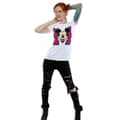 Pikkukuva 5 / 5: Disney Womens/Ladies Mickey Mouse M Face Cotton T-Shirt
